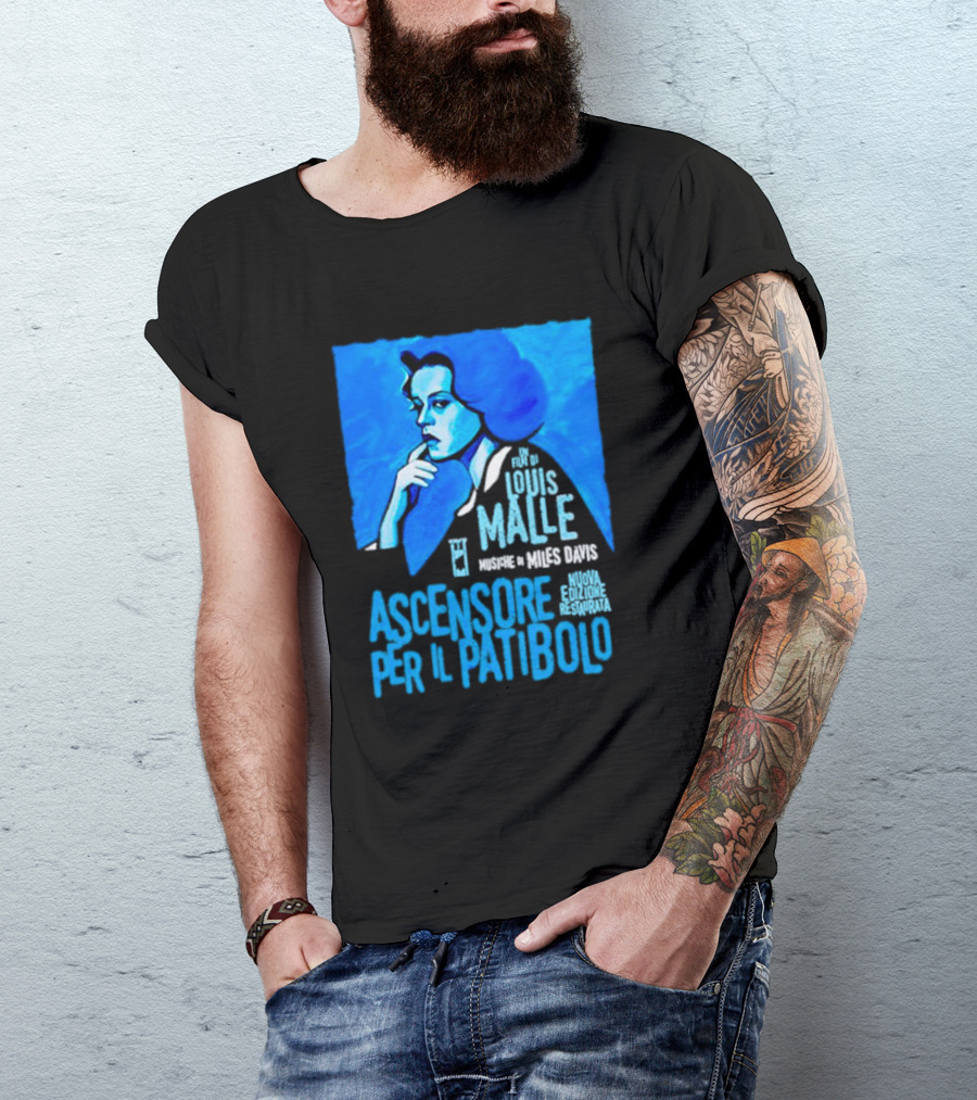 Un Film Di Louis Malle Musiche Di Miles Davis Ascensore Per Il Patibolo Nuova Edizione Restaurata T-Shirt