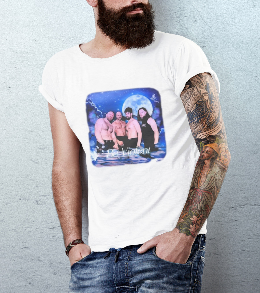 Be Violent Claudio Castagnoli And Friends Moonlight Fantasy T-Shirt