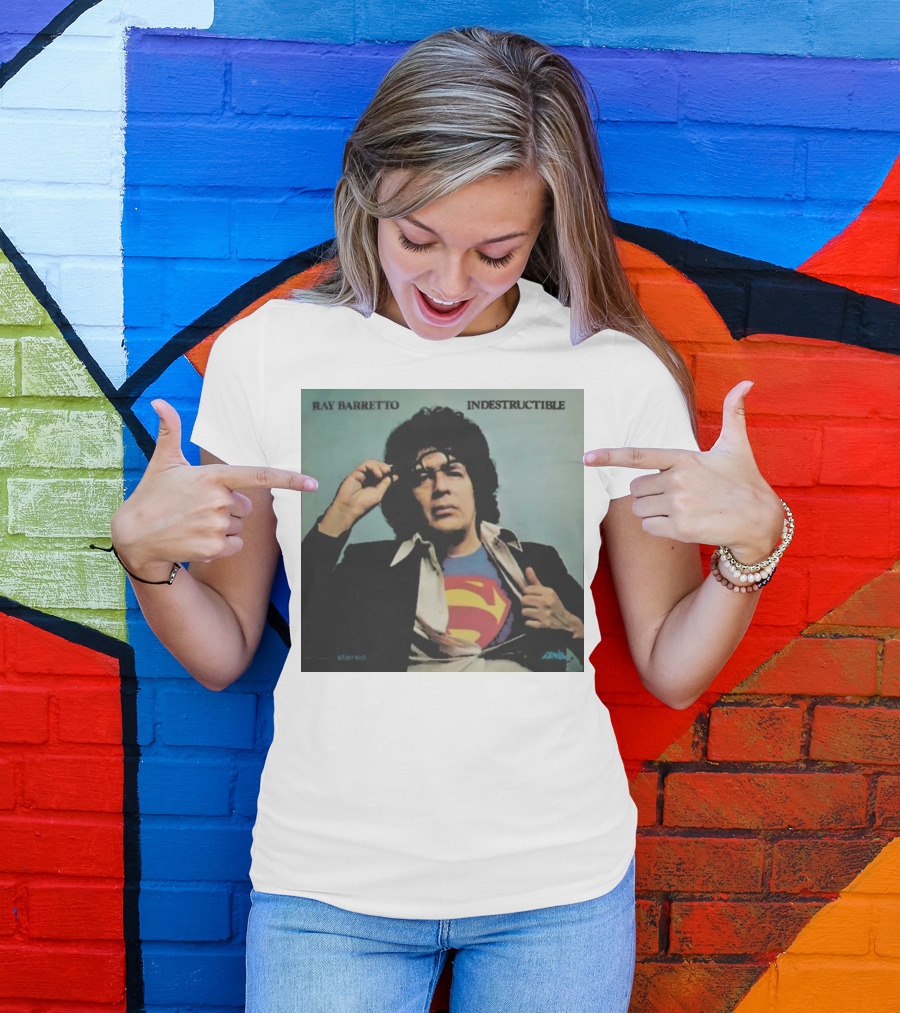 Ray Barretto Indestructible Superman Album Cover T-Shirt