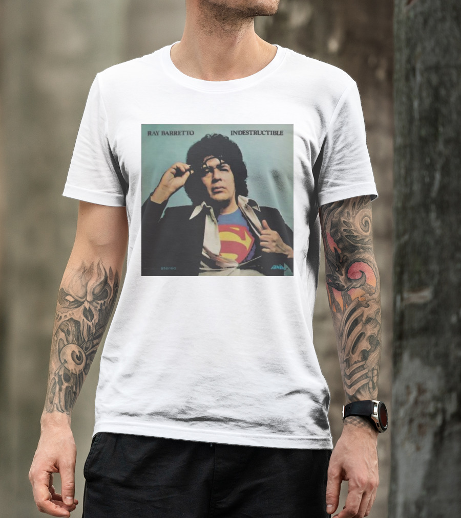 Ray Barretto Indestructible Superman Album Cover T-Shirt