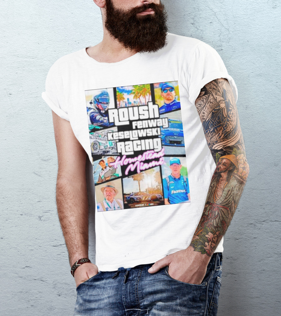 Roush Fenway Keselowski Racing Homestead Miami Fastenal T-Shirt