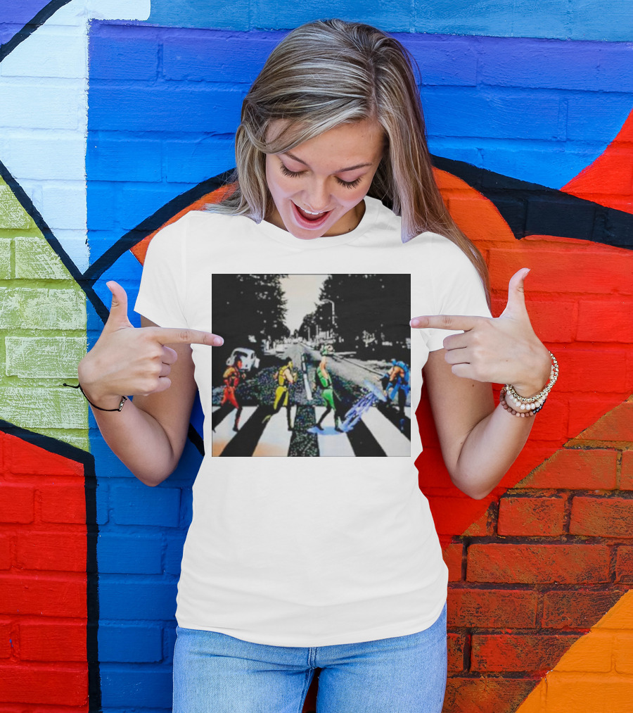 Mortal Kombat Characters Crossing Abbey Road T-Shirt