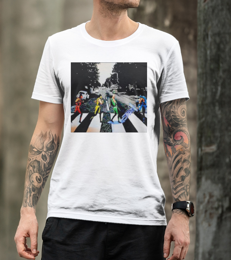 Mortal Kombat Characters Crossing Abbey Road T-Shirt