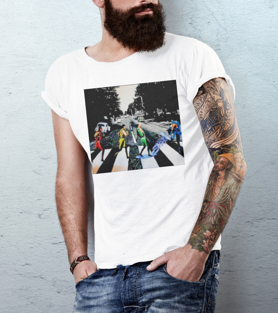 Mortal Kombat Characters Crossing Abbey Road T-Shirt