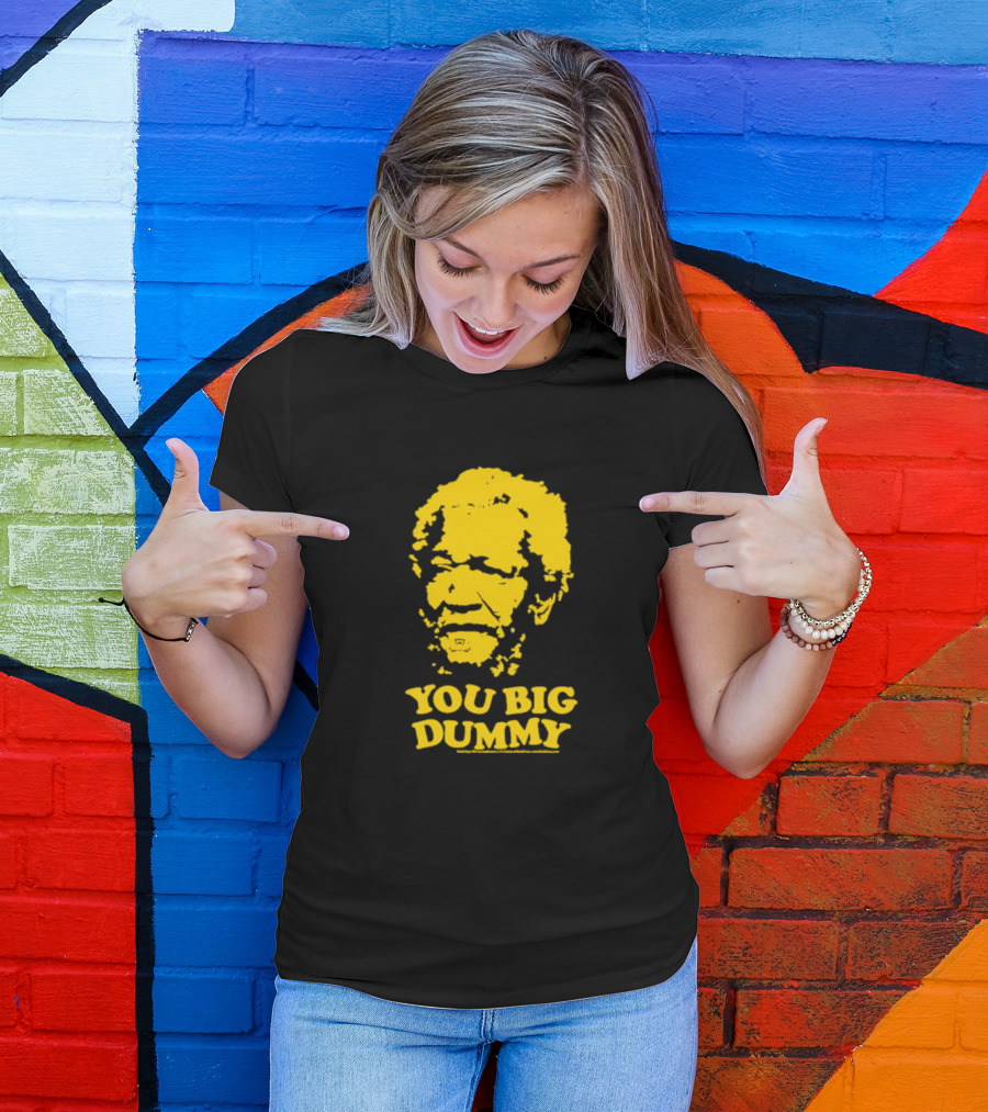 Sanford And Son You Big Dummy Iconic Catchphrase Yellow T-Shirt