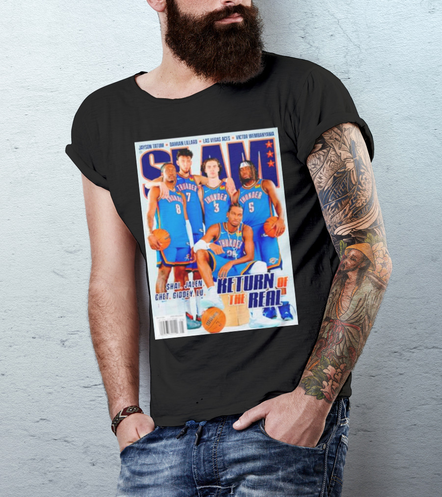 SLAM Oklahoma City Thunder Shai Jalen Chet Giddey Lu Return Of The Real T-Shirt