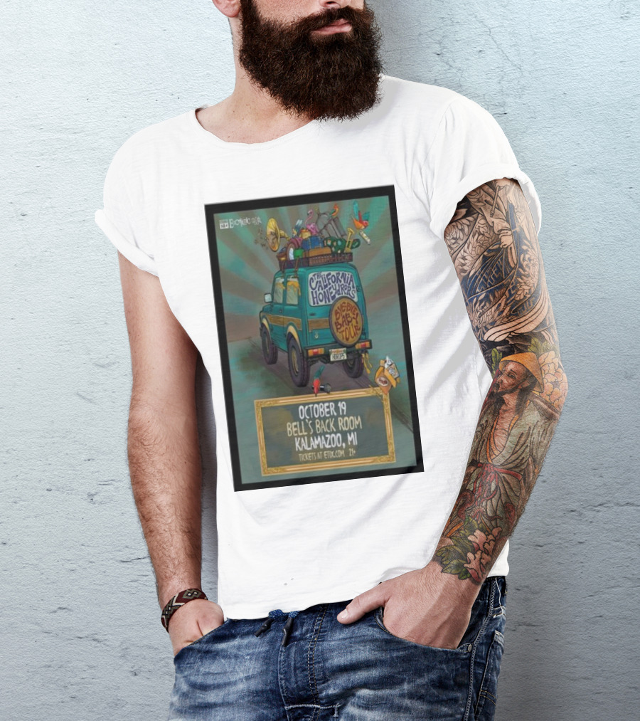 The California Honeydrops Big Bad Tour October 19 Bell's Back Room Kalamazoo MI T-Shirt