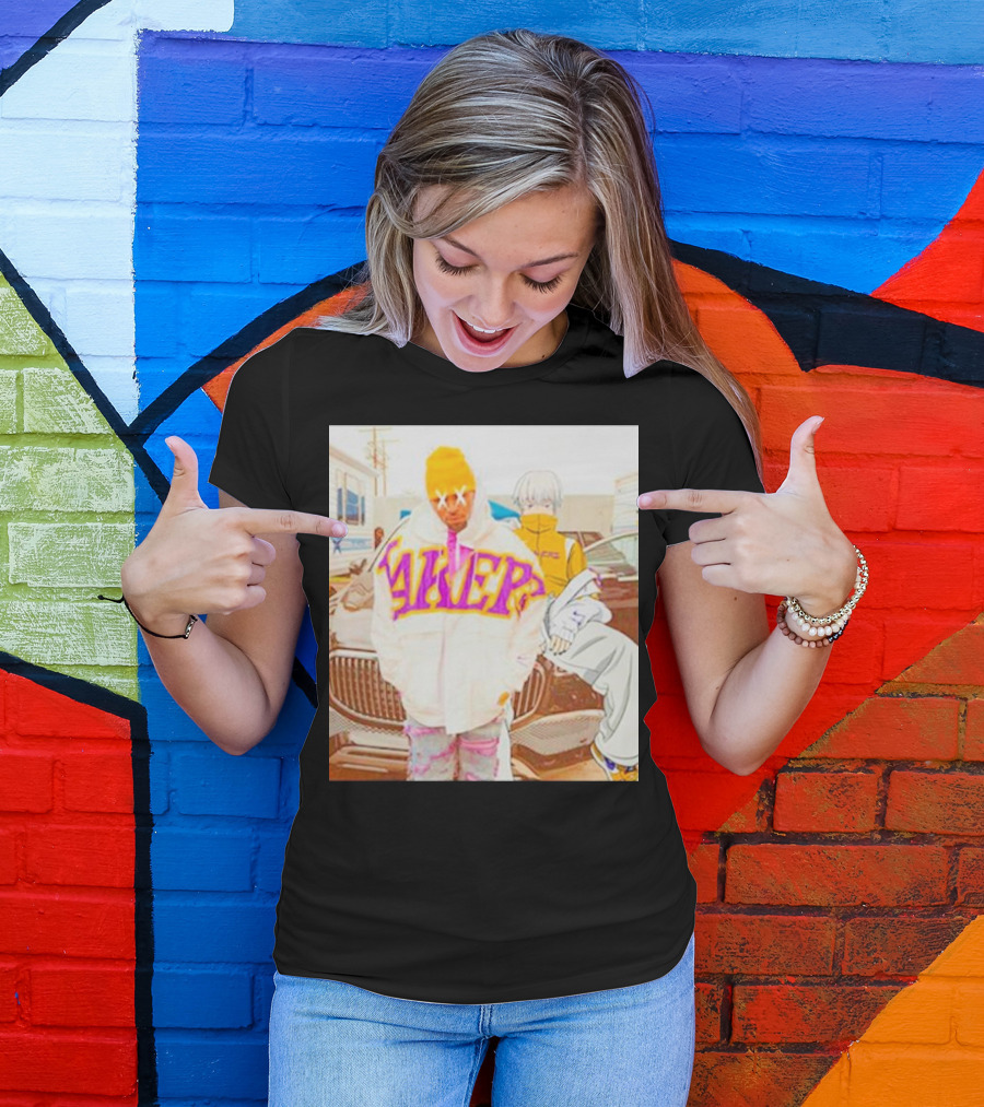 Lakers X Chris Brown X Toge Inumaki Anime Crossover Cursed Speech T-Shirt
