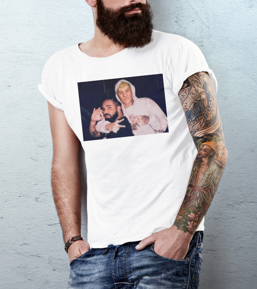 Drake X Jonesy Friends Collaboration Image With Rapper And Fortnite Character T-Shirt