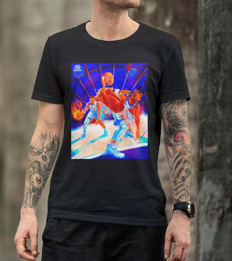New York Forever Basketball Fireball Legends Stadium Action T-Shirt