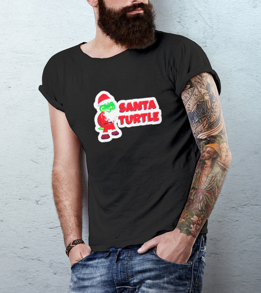 Santa Turtle Christmas Cheer T-Shirt