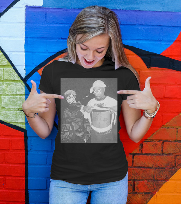Tupac Shakur Sukuna Jujutsu Kaisen King Of Curses Thug Life Edit T-Shirt