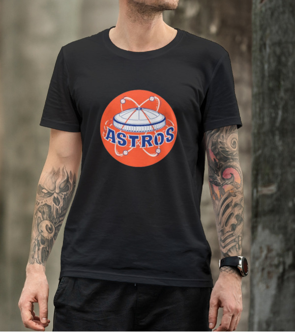Astros Houston Baseball Retro Dome Circle T-Shirt