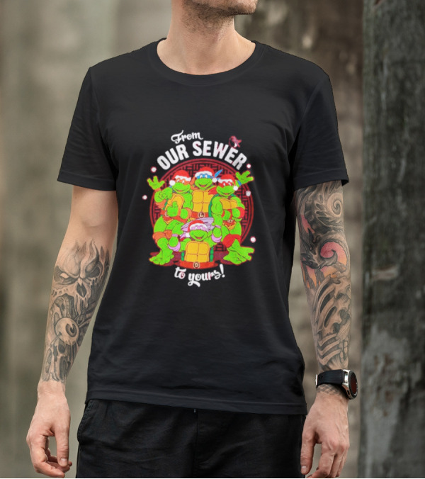 Teenage Mutant Ninja Turtles From Our Sewer To Yours Pizza Party Circular T-Shirt