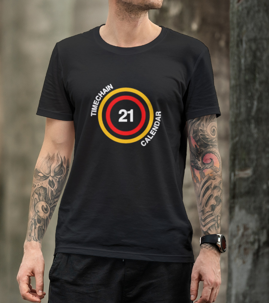 Timechain Calendar 21 Circles T-Shirt