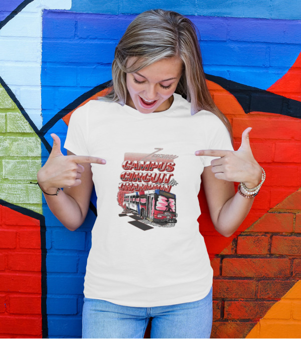 Zoomass Campus Circuit Champion Vintage Bus Racing T-Shirt