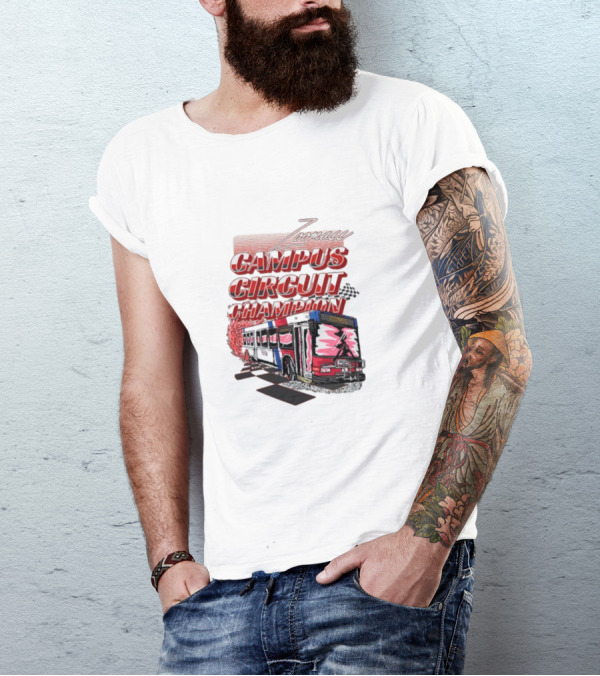 Zoomass Campus Circuit Champion Vintage Bus Racing T-Shirt