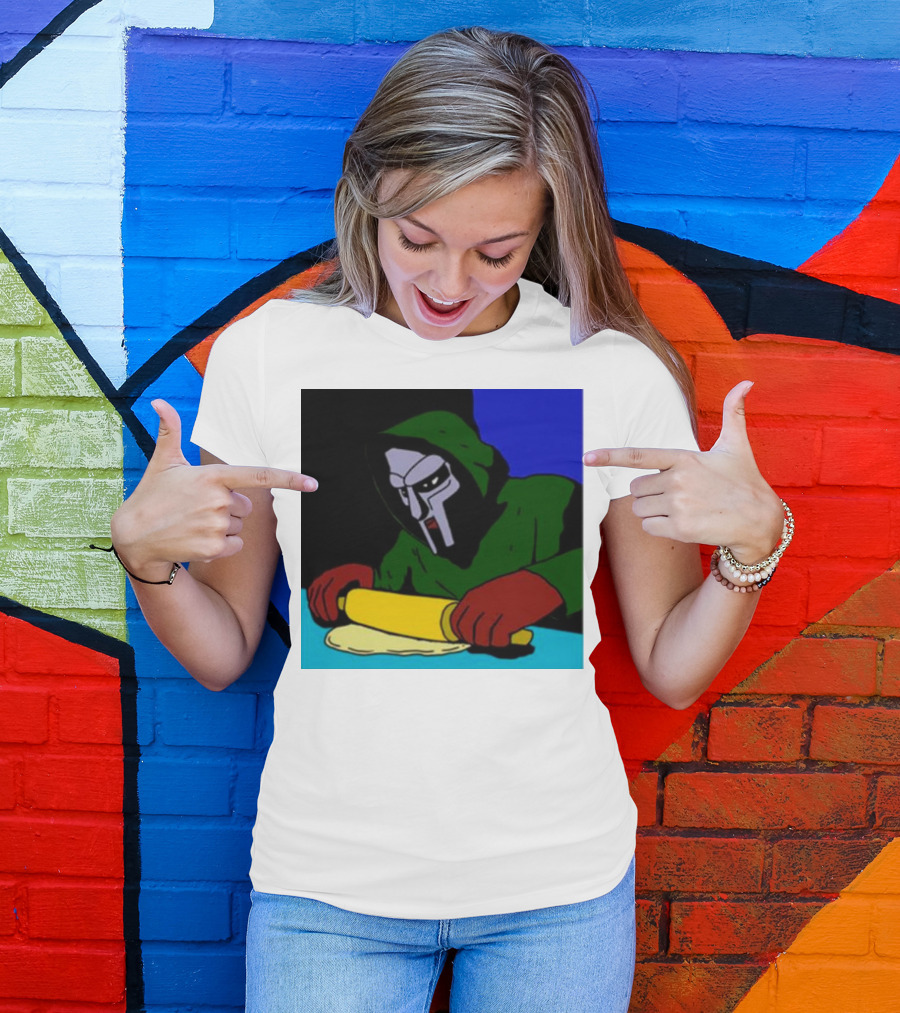Mf Doom Bistro Rolling Dough Masked Chef Scene T-Shirt