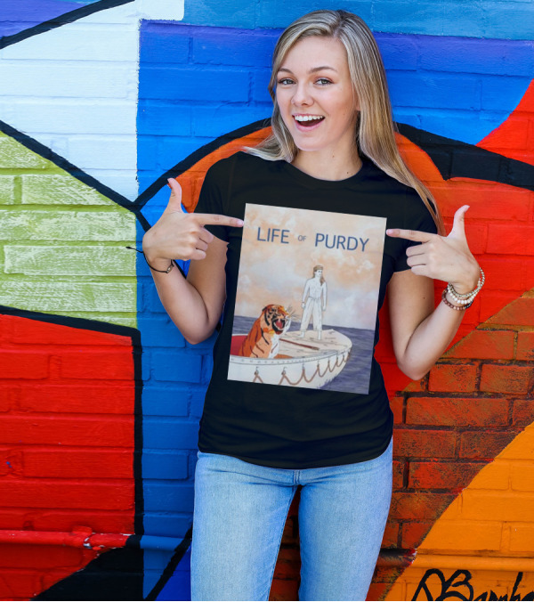 Life Of Purdy Adventure With Tiger On Boat T-Shirt