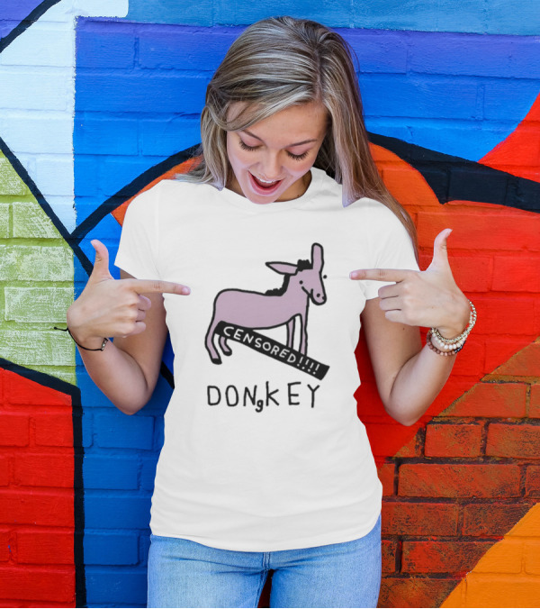 Censored Donkey Humor Play On Words T-Shirt
