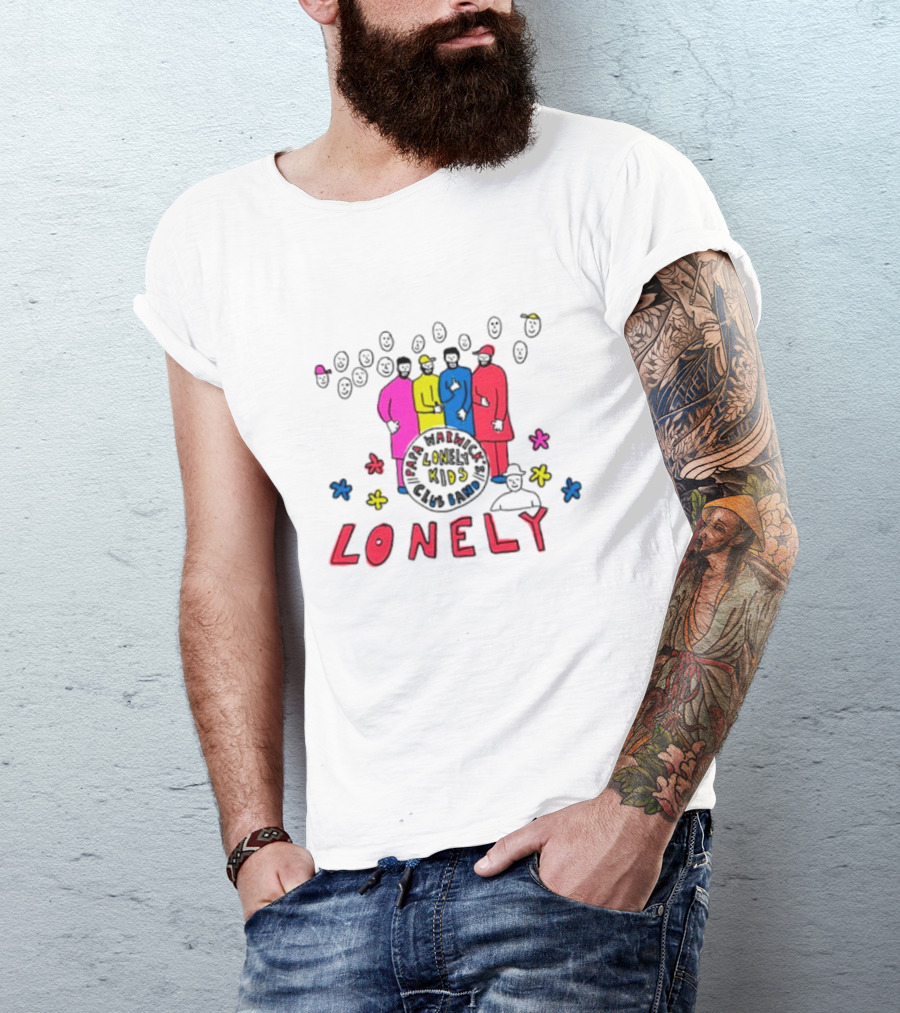 Lonely Kids Club Band Happiness Smiley Faces T-Shirt