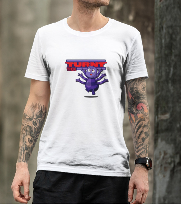 Turnt Tick Character Purple Cartoon T-Shirt