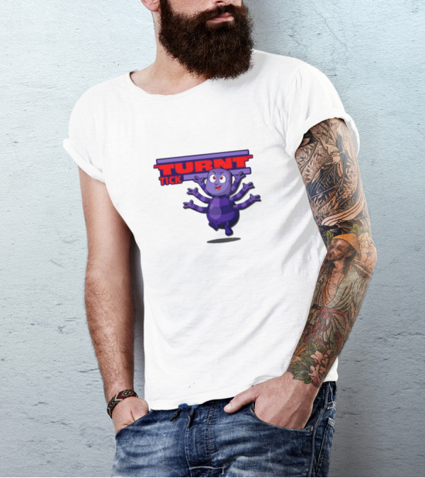 Turnt Tick Character Purple Cartoon T-Shirt