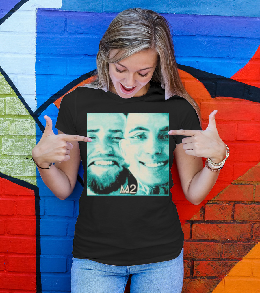 Mansionz M2 Album Cover Image With Smiling Duo T-Shirt