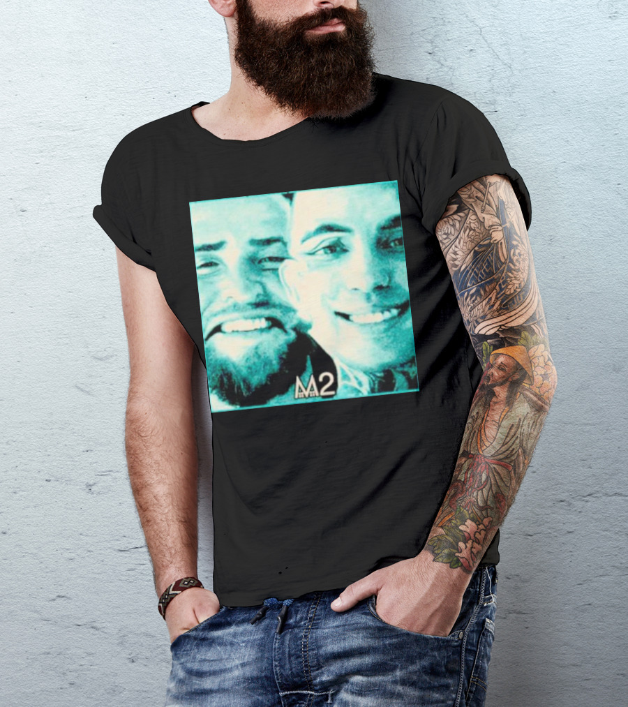 Mansionz M2 Album Cover Image With Smiling Duo T-Shirt