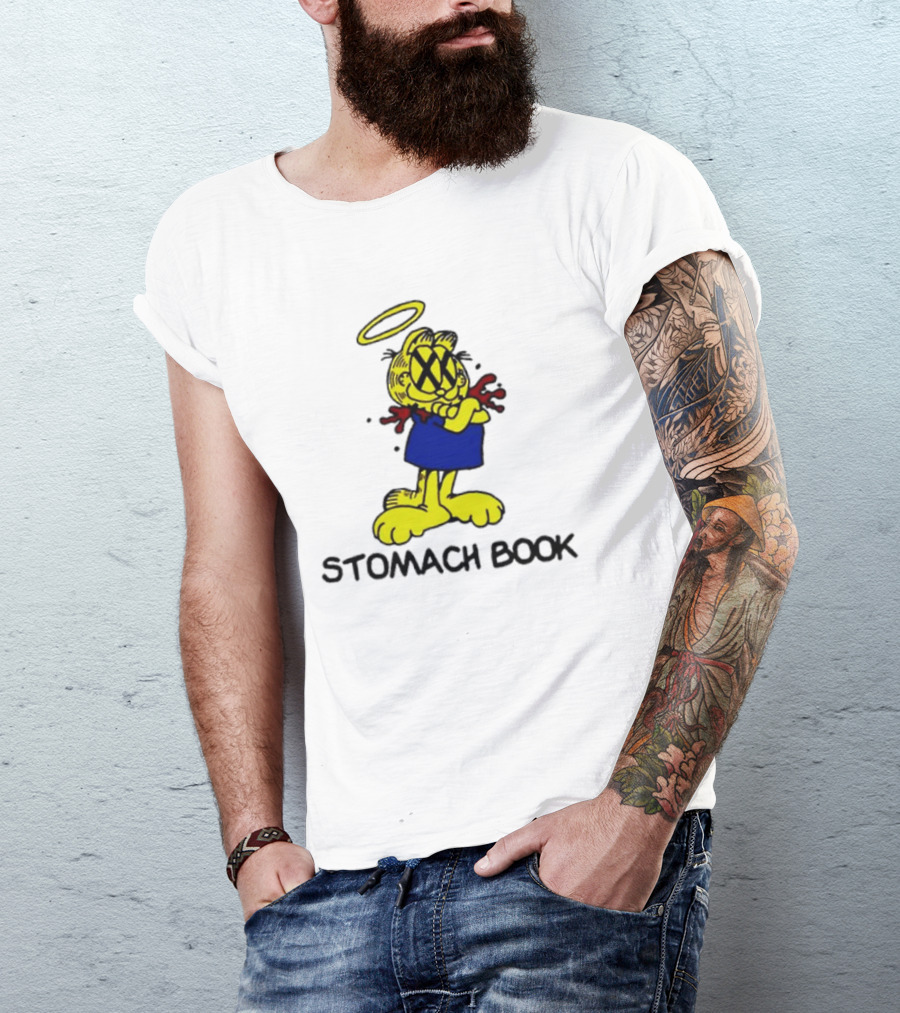 Garfield Stomach Book Halo Lasagna T-Shirt