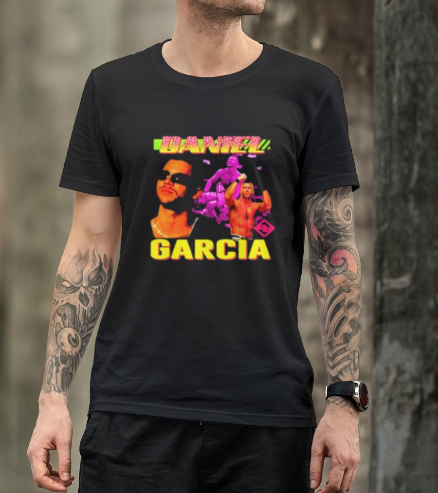 Daniel Garcia Neon Style Wrestling Action T-Shirt