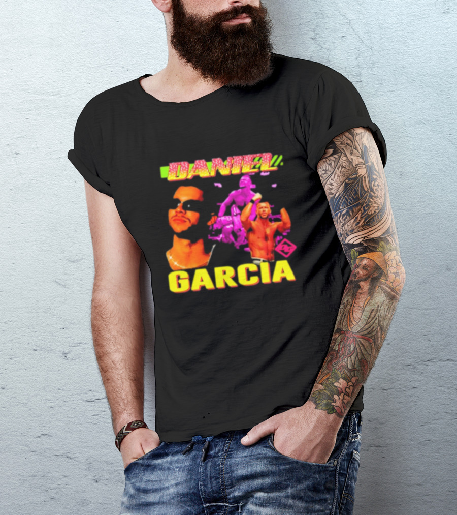 Daniel Garcia Neon Style Wrestling Action T-Shirt