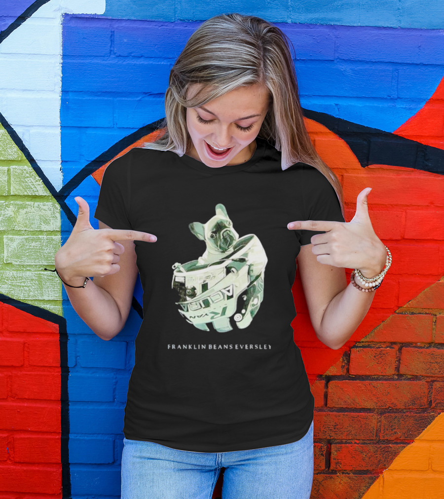 Franklin Beans Eversley Bulldog In Racing Helmet T-Shirt