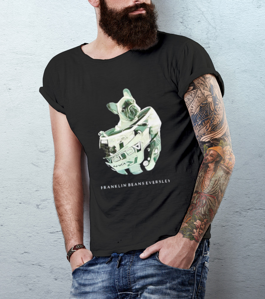 Franklin Beans Eversley Bulldog In Racing Helmet T-Shirt