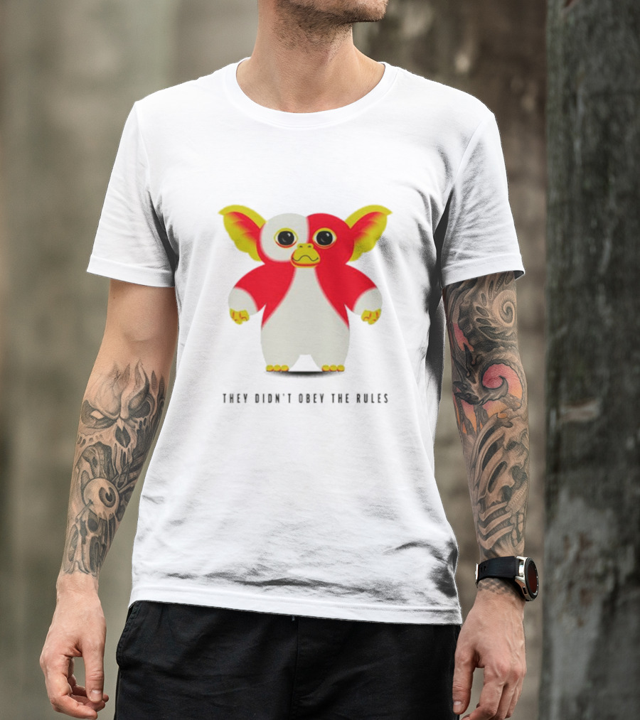 Gremlins They Didn't Obey The Rules Red And Yellow Creature T-Shirt