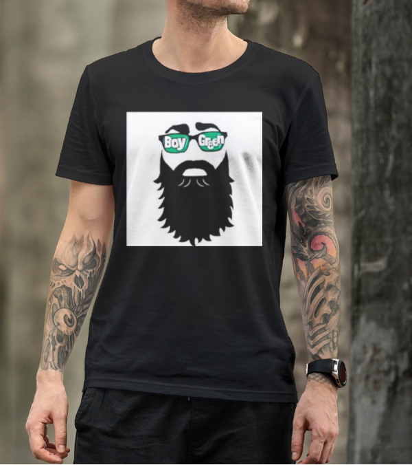 Boy Green Bearded Sunglasses T-Shirt