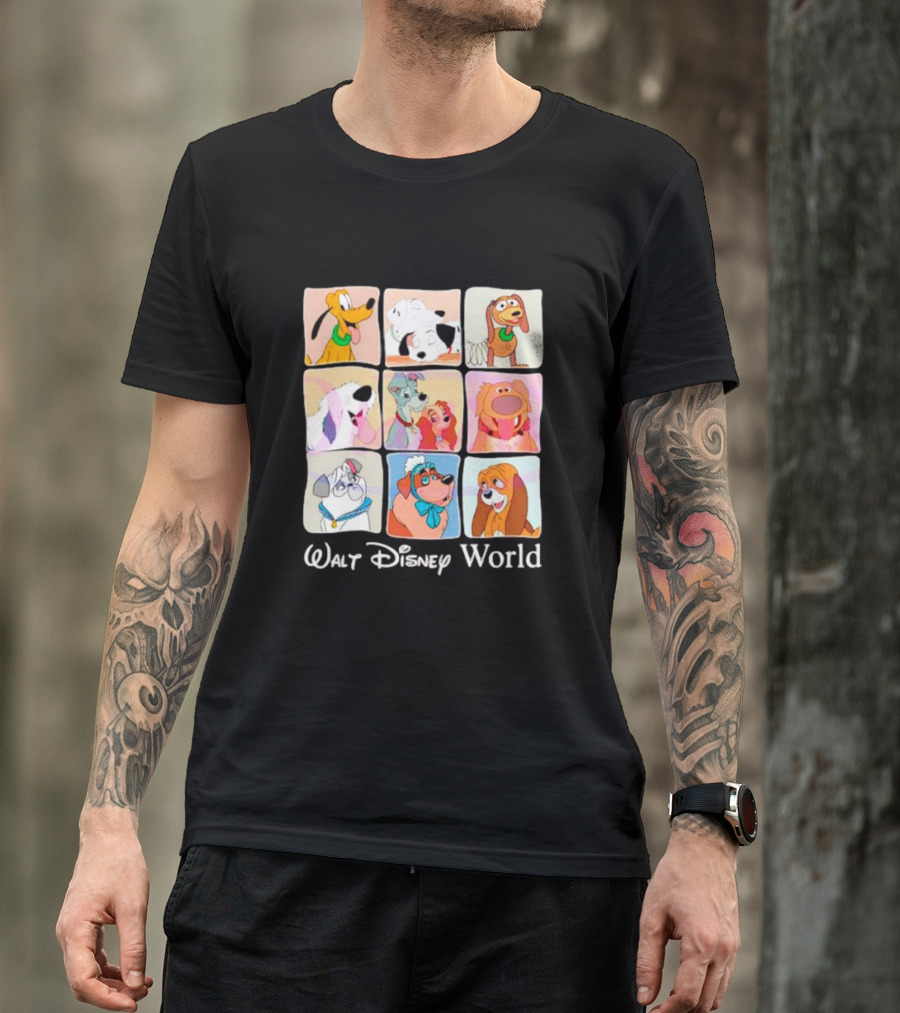 Walt Disney World Classic Cartoon Dogs Compilation T-Shirt