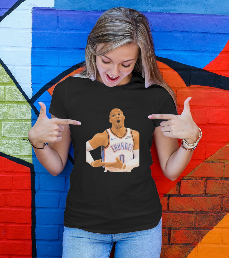Thunder Rock The Baby Basketball Gesture Oklahoma City Thunder T-Shirt