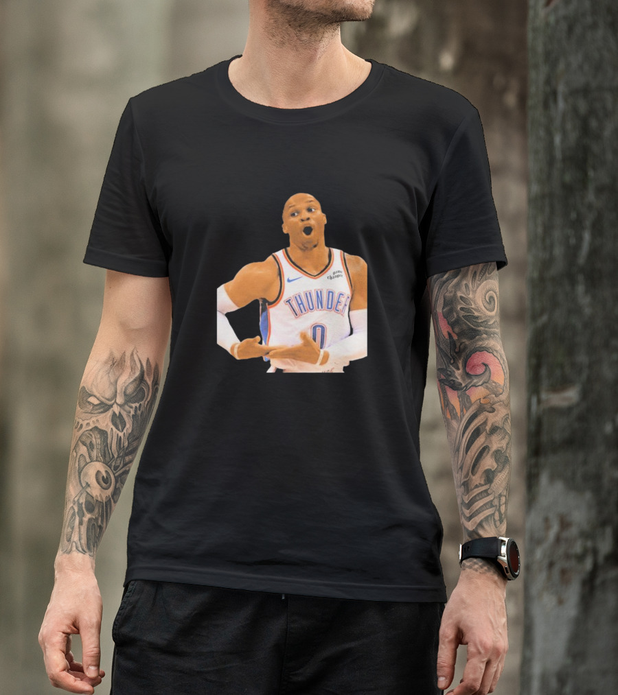 Thunder Rock The Baby Basketball Gesture Oklahoma City Thunder T-Shirt