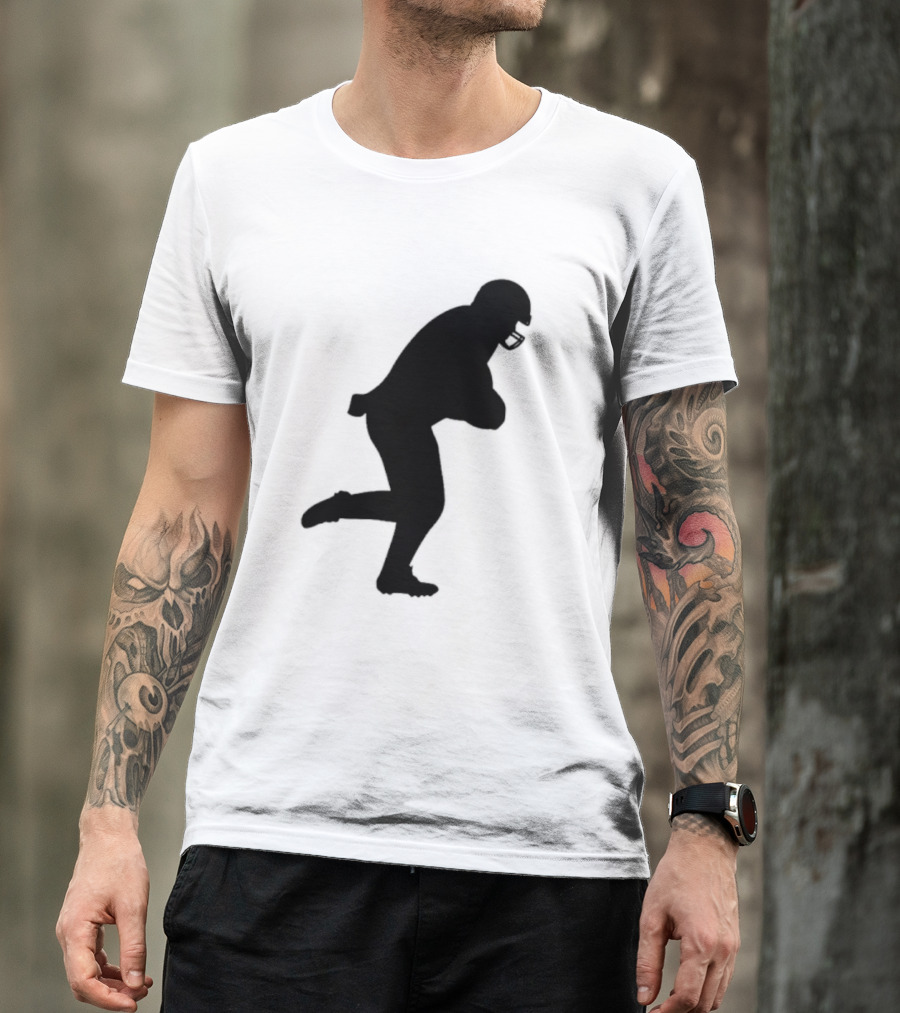 The Legend Of The Cincy Hat Scamper Silhouette Football Player T-Shirt
