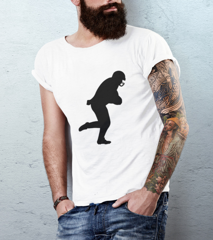 The Legend Of The Cincy Hat Scamper Silhouette Football Player T-Shirt