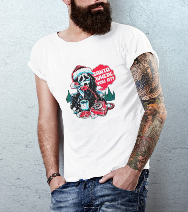 Ghost Face Santa Where You At? T-Shirt