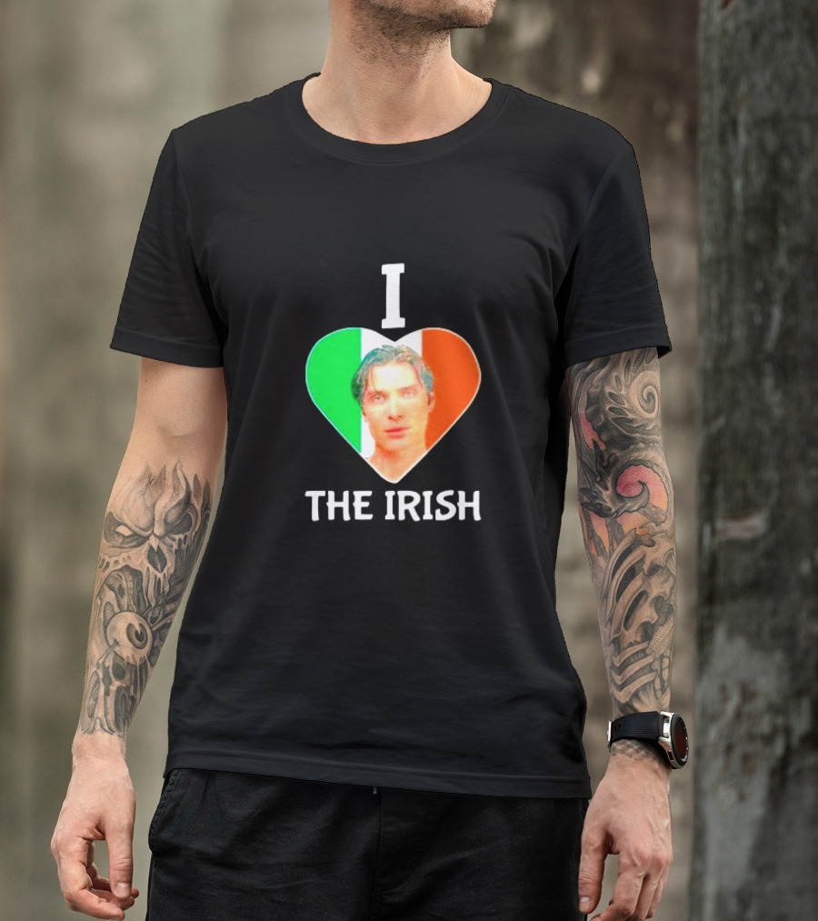 I Love The Irish Cillian Heart Flag T-Shirt