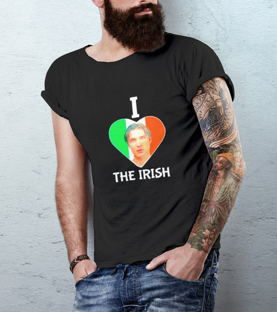 I Love The Irish Cillian Heart Flag T-Shirt