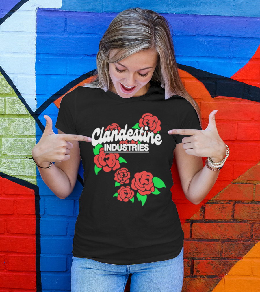 Clandestine Industries Red Roses T-Shirt