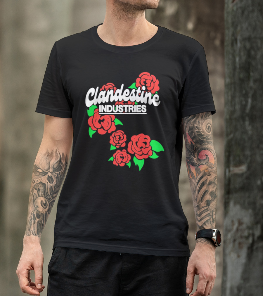 Clandestine Industries Red Roses T-Shirt