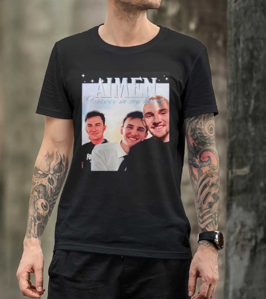 AIMEN Forever In My Heart With Smiling Friends And Stars T-Shirt