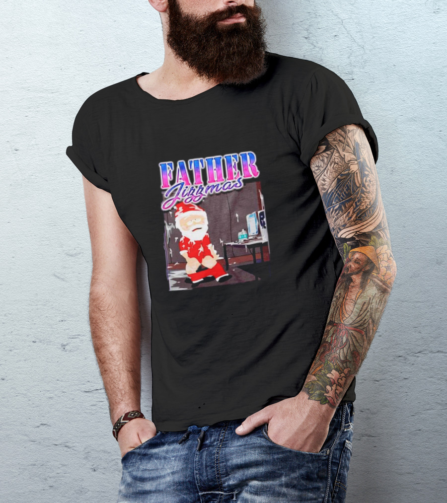 Father Jizzmas Funny Santa T-Shirt