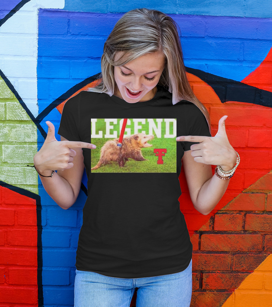 Opossum Legend Texas Tech Football T-Shirt