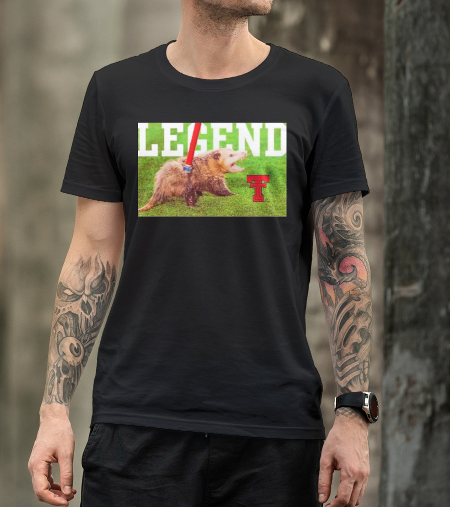 Opossum Legend Texas Tech Football T-Shirt